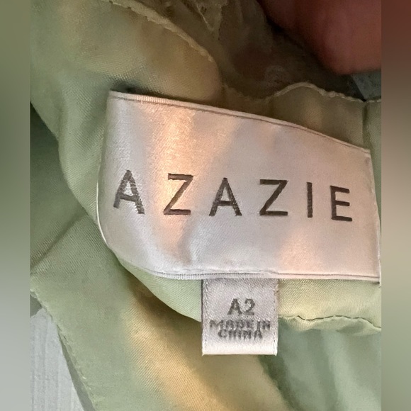 Beautiful Sage Prom Azazie Gown - Picture 10 of 10